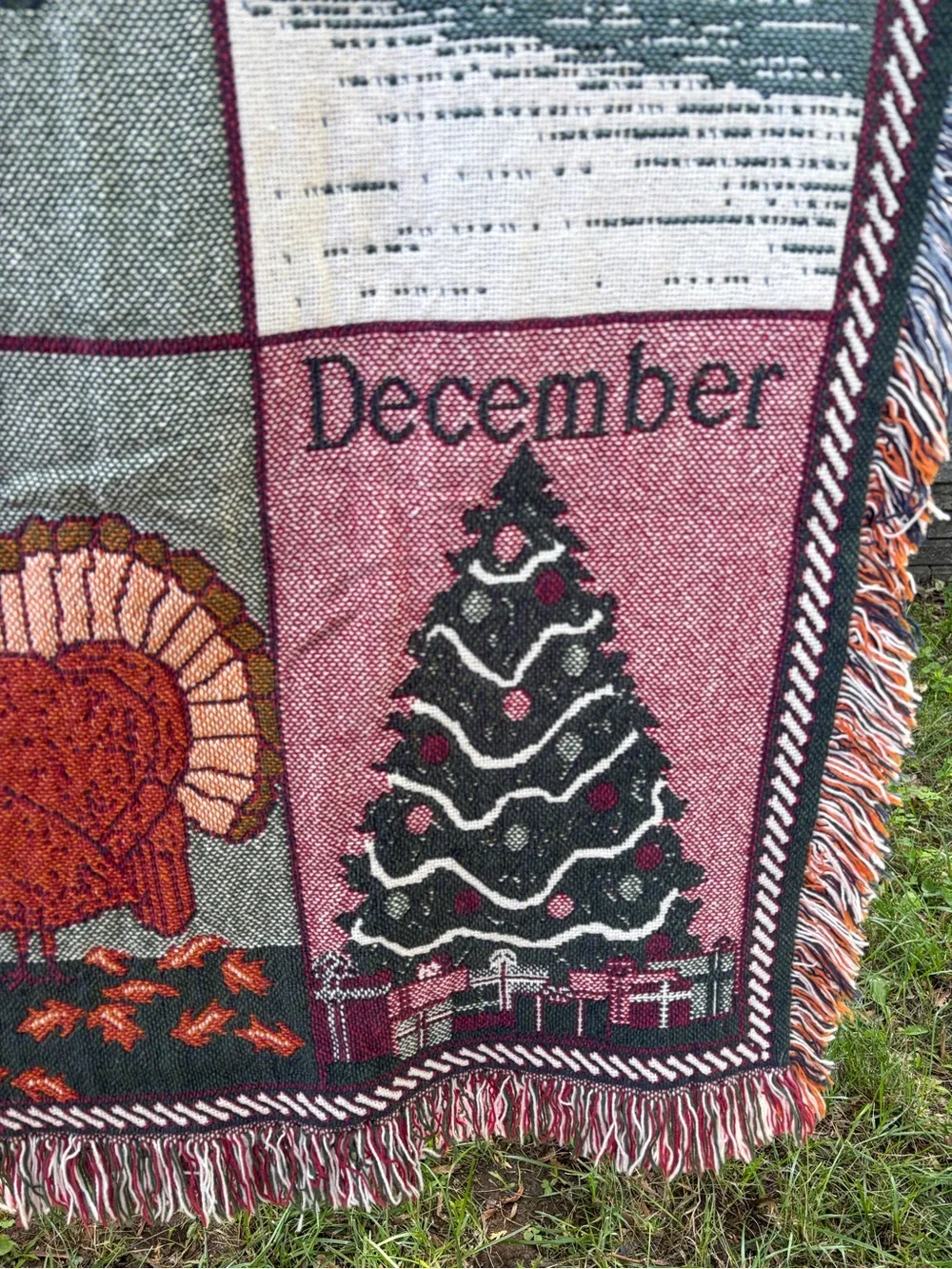 Source Unknown Pink & Gray 'Bless Our Home' Seasonal Throw Blanket with